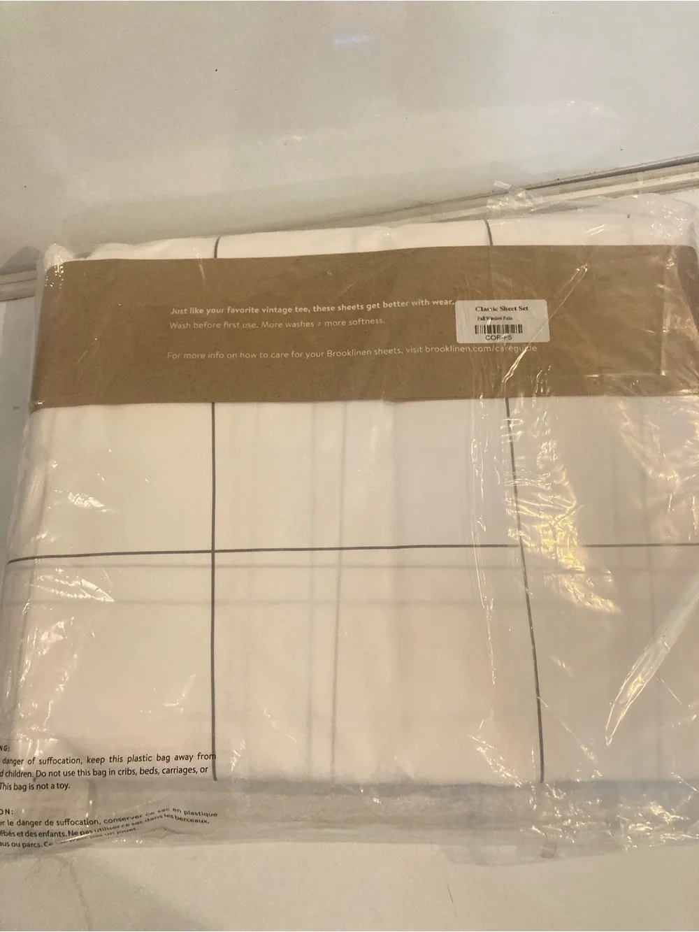 Cooling Cotton  Core Sheet Set BROOKLINEN FULL size sheet  100% BEDDING